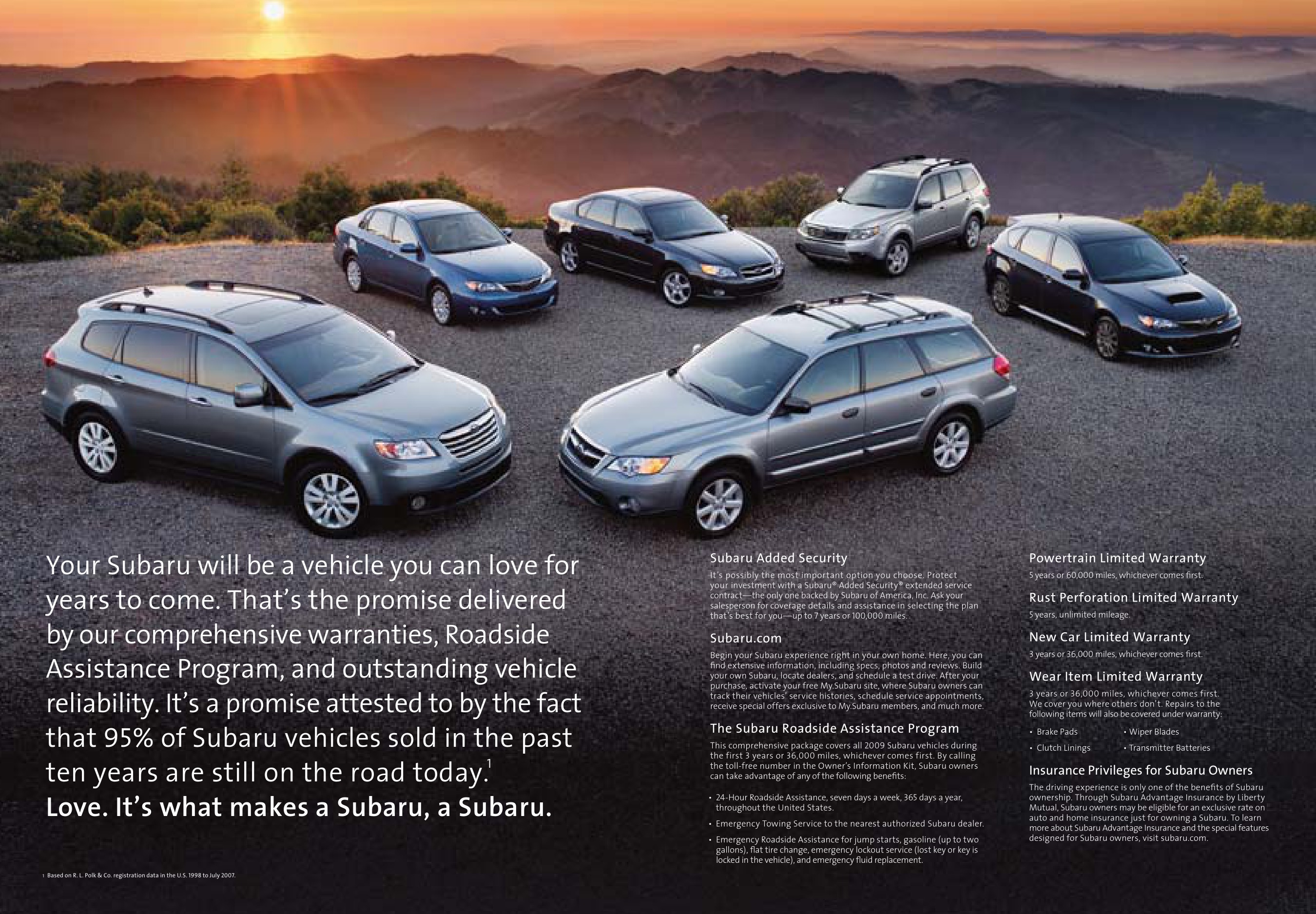 2009 Subaru Impreza Brochure Page 20